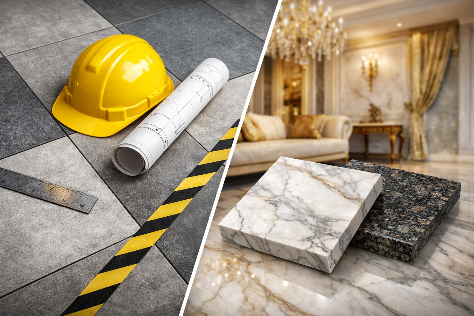 Tiles vs Marble
